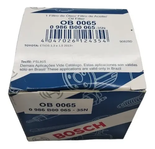 FILTRO DE ACEITE BOSCH 0986.B00.065